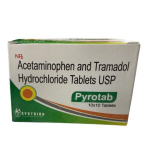 Pyrotab Tablets by Syntrion Theraputics, a sub-division of DrugsWell. Acetaminophen and Tramadol Hydrochloride Tablets USP