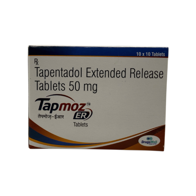 Tapmoz ER 50 Tapmoz ER 50 mg Tapentadol Extended Release Tablets pack by DrugsWell